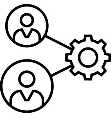 takım çalışma vektör simgesi