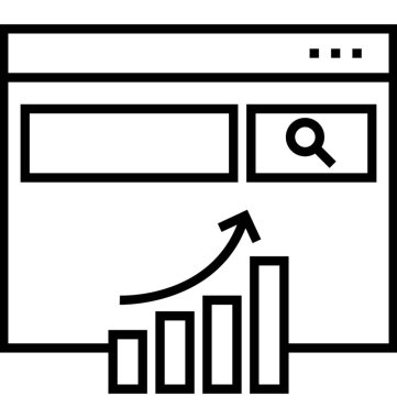 Sayfa sıralaması vektör simgesi