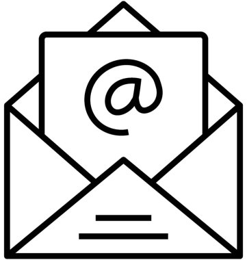 e-posta pazarlama vektör simgesi 