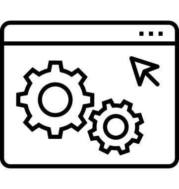 PPC optimizasyon vektör simgesi