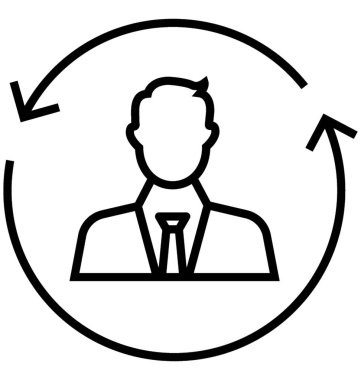 İstemci hizmeti vektör simgesi