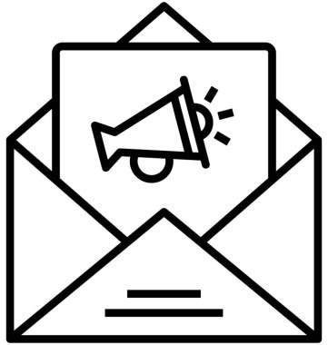 e-posta pazarlama vektör simgesi