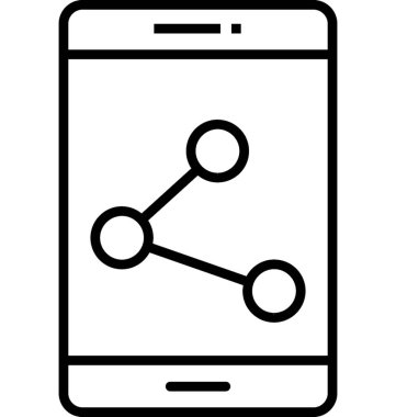 Sosyal ortam vektör simgesi