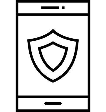 koruma satırı vektör simgesi