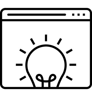 Web fikirleri vektör simgesi