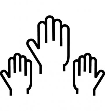 Çizgi vektör simge katılmak