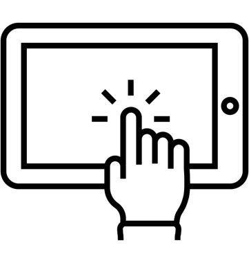 Kullanılabilirlik satırı vektör simgesi