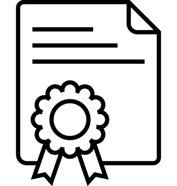 Officiële Award Vector Icon — Stockvector