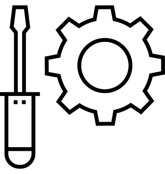 Icona Vettoriale Supporto Tecnico — Vettoriale Stock