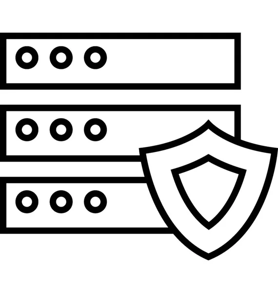 Data Security Vector Icon — Stock Vector
