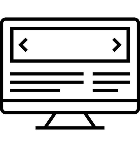 Landingspagina Vectorpictogram — Stockvector