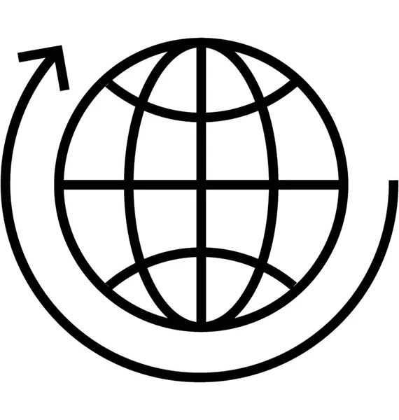 Solution Globale Icône Vectorielle — Image vectorielle