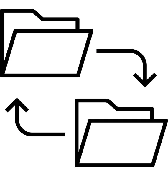 Обмен Файлами Векторный Значок — стоковый вектор