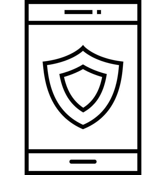 Protection Line Vector Icon — Stock Vector