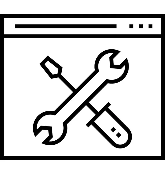 Technisches Linienvektorsymbol — Stockvektor