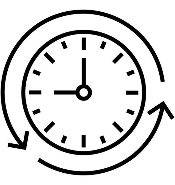 Planning Timing Van Vector Icon — Stockvector