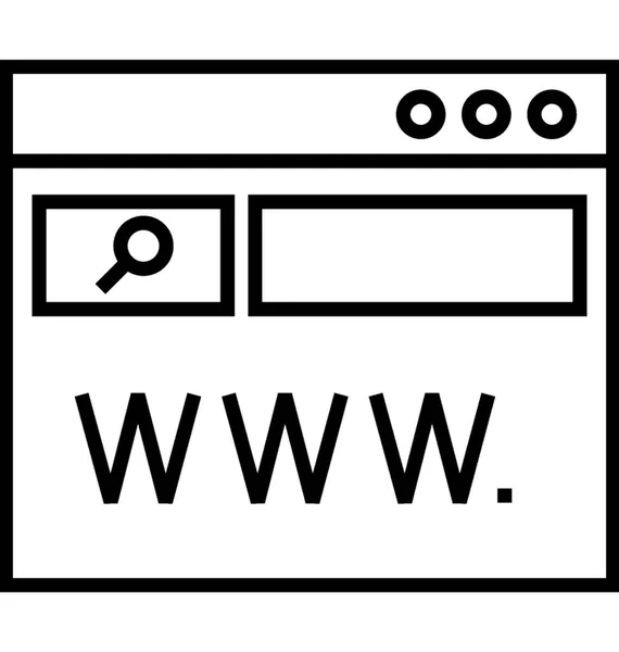 Domain Registrierung Vektor Symbol — Stockvektor