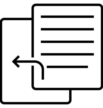 Başvurular satırı vektör simgesi