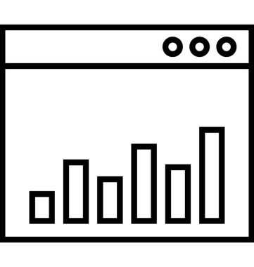 Analiz satırı vektör simgesi