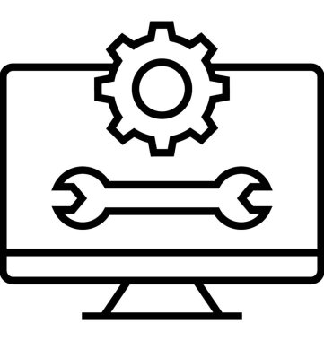 Sistem Kurulum vektör simgesi