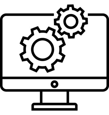 Web sitesi hizmeti vektör simge