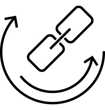 Bağlantı bina vektör simgesi