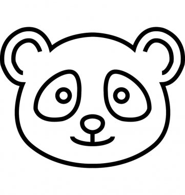 Google Panda vektör simgesi