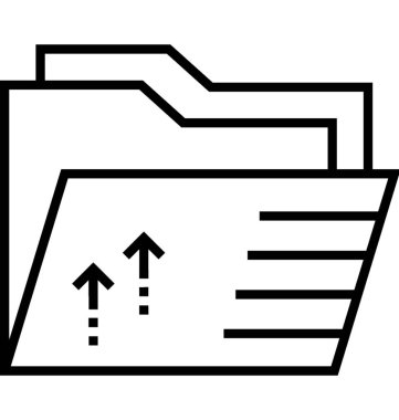 Dosya Yöneticisi vektör simgesi