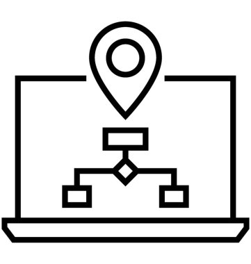 Web sitesi haritası vektör simge