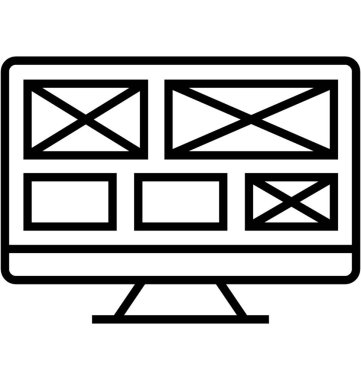 Tel vektör simge çerçeveleme