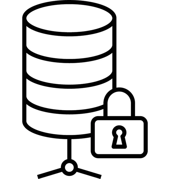 Data Encryption Vector Icon — Stock Vector