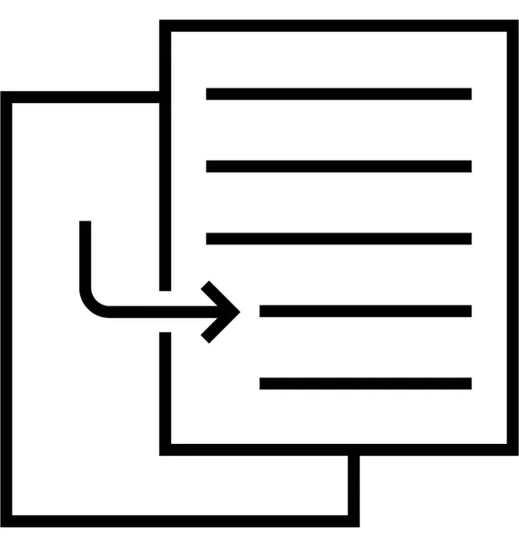Dubbele Inhoud Vector Icon — Stockvector