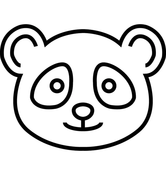 Google Panda Vektor Symbol — Stockvektor