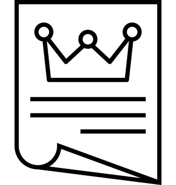 Yüksek kaliteli içerik vektör simgesi