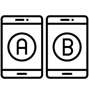 B test vektör simgesi