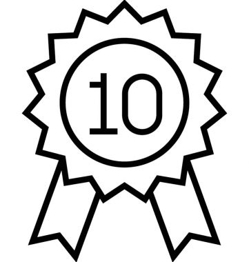 En iyi on vektör simgesi