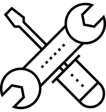 Teknik Servis vektör simgesi