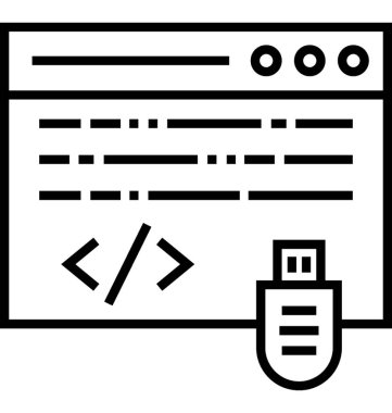 Kopya kod vektör simgesi