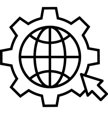 Web geliştirme vektör simgesi