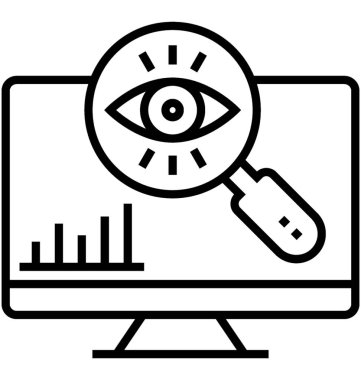 Sistem izleme vektör simgesi