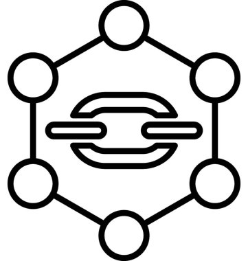 ağ bağlantı vektörü simgesi