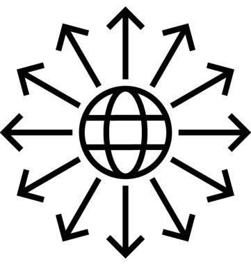 genel ağ vektör simgesi