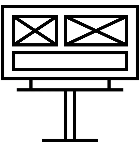 Advertentie Regel Vector Icon — Stockvector
