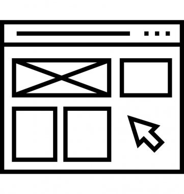 Geri bildirim formu vektör simgesi