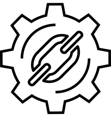 Bağlantı işlemi vektör simgesi