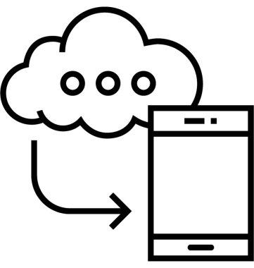 Telefon vektör simgesi ile senkronizasyonu