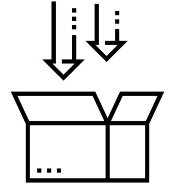 Download klasörü vektör simge