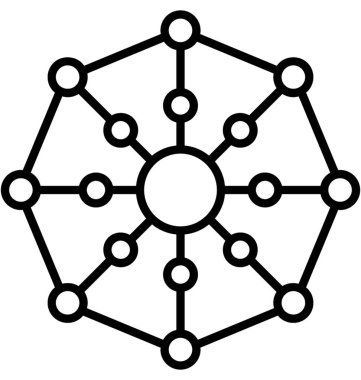 genel ağ vektör simgesi