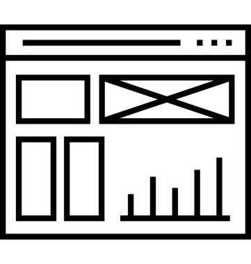 Web Analytics vektör simgesi