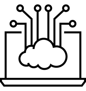 Bilgisayar API arabirimi vektör simgesi